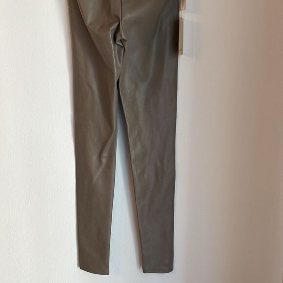 Wilfred Free Women Daria pants taupe shiitake faux leather Leggings XS short NWT - Picture 9 of 12